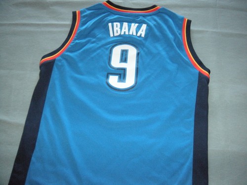 SERGE IBAKA OKLAHOMA CITY Basketball THUNDER JERSEY YOUTH Medium 10-12 Adidas - Picture 3 of 4