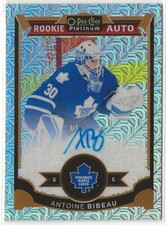 2015-16 O-Pee-Chee Platinum Traxx Rookie Auto #172 Antoine Bibeau 070/125 Leafs