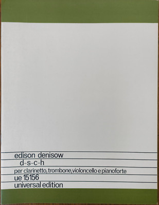 Edison Denisov - d-s-c-h pro Kl. trbn. cello & pianoforte partitur + Stimmen