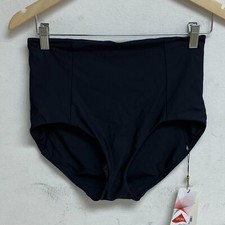 Calia Womens Swim Collection Power Sculpt High Rise Bottom Pure Black WSA23409