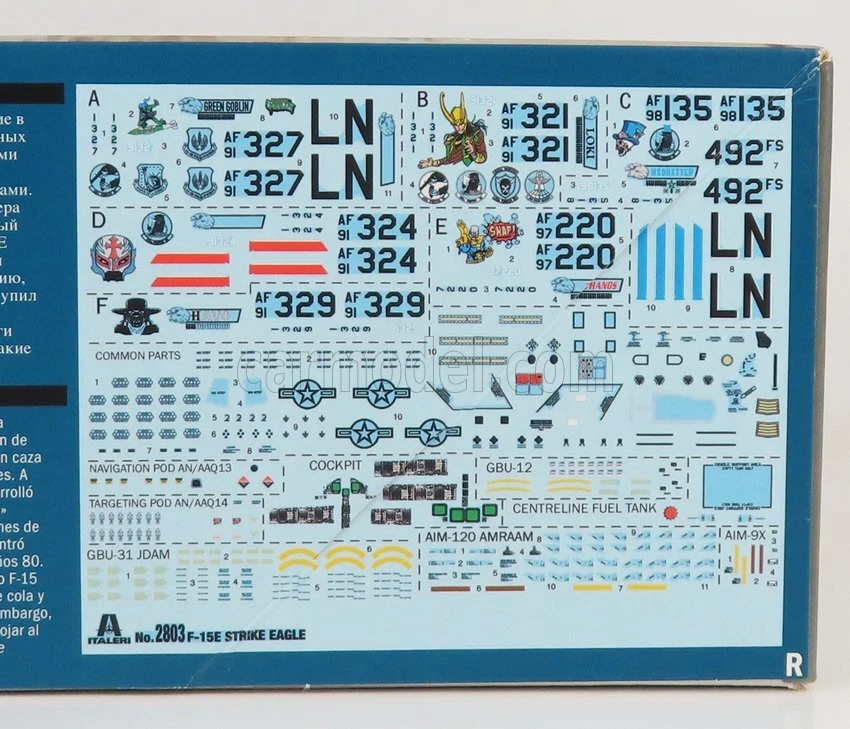 MODELLINO AEREO STATICO ITALERI MCDONNEL DOUGLAS F-15E STRIKE EAGLE CACCIA 1/48 - Immagine 2 di 3