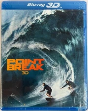 Point Break 3D Blu-ray 2015 Remake Luke Bracey Edgar Ramirez Action Thriller NEW