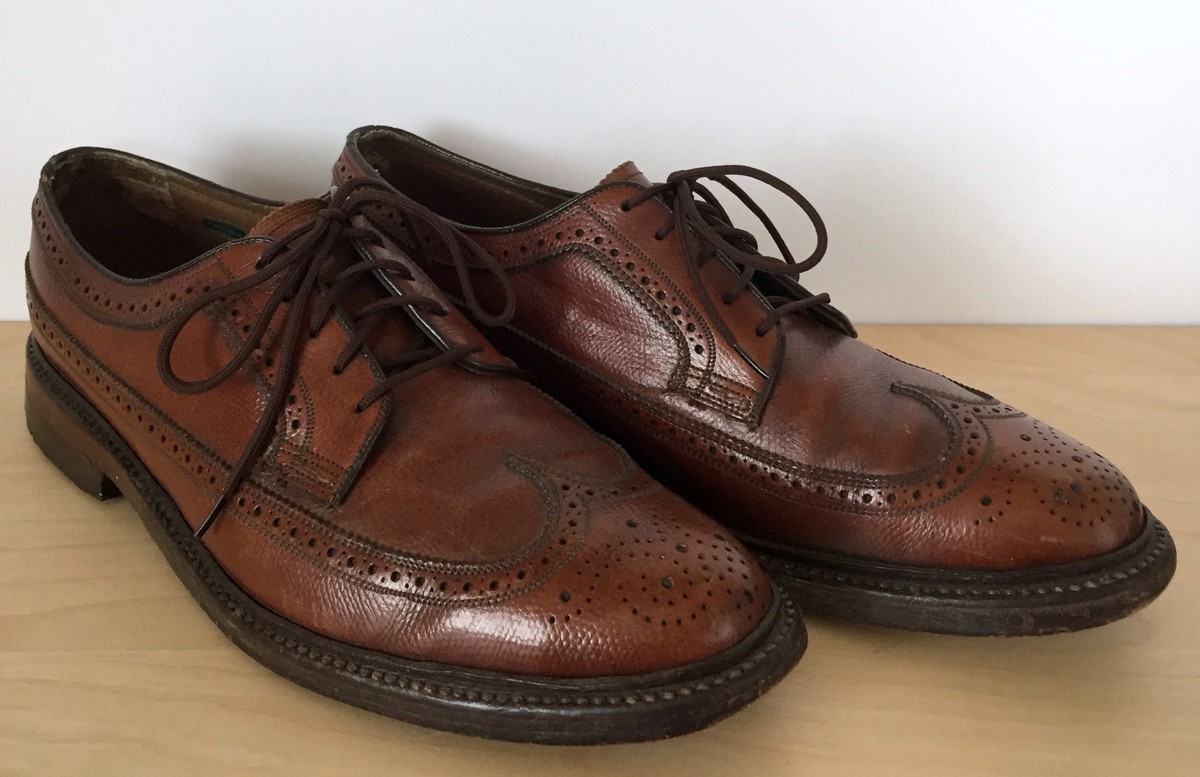 Florsheim Imperial Burgundy Leather Wingtip V-Cleat Dress Shoe Florsheim Mens Shoes - Etsy main image 3