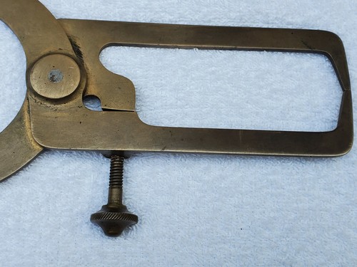 XL Vtg Brass Watchmakers Lathe Clamp / Caliper Vice Tool 13" Jewlers Tools Solid - Picture 9 of 12