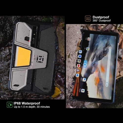 Unihertz 8849 Tank Pad E Rugged Android Tablet with Projector, 12GB RAM + 512GB.