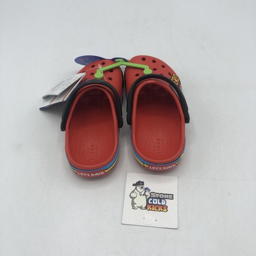 Crocs Fun Lab Cars Lights Band Clog T Disney Flame Red Toddler Sandal 207719-8C1 - Picture 3 of 6