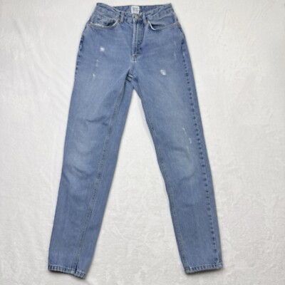 BDG Mom Jeans Womens 25 Blue Medium Wash Taper High Waist