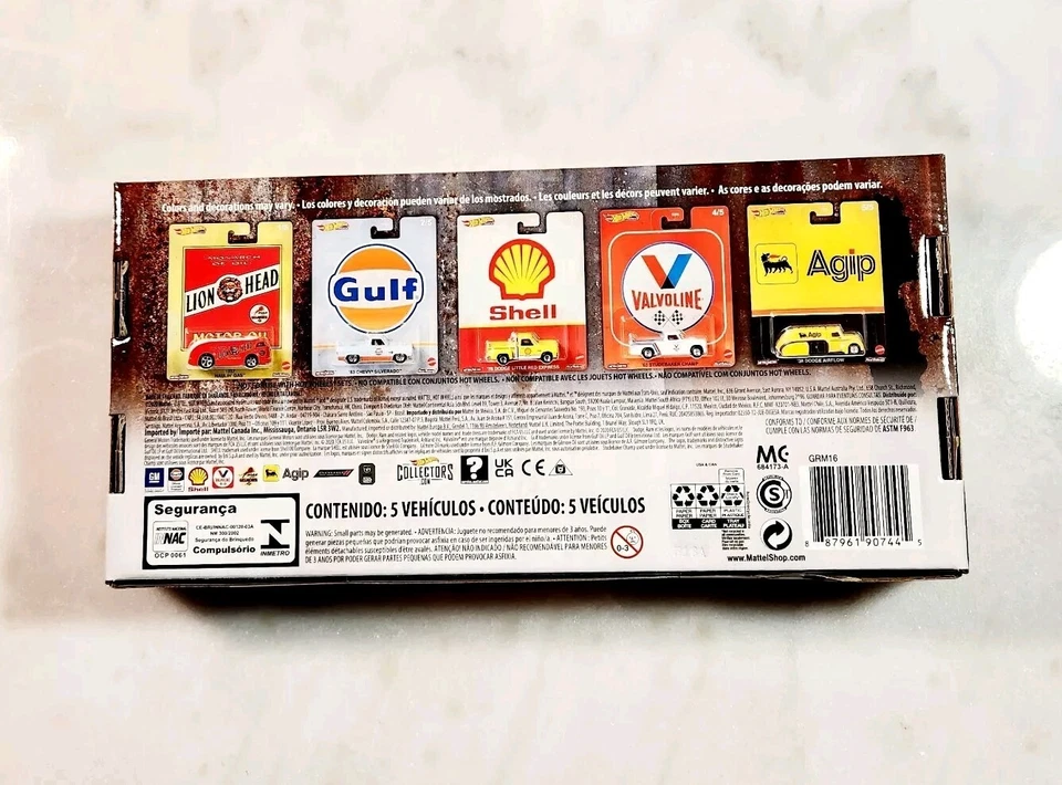 Juego de 5 cajas de aceite Hot Wheels Premium Vintage 2020 Shell Gulf Silverado selladas Foto 2 de 4