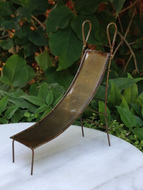 Miniature Dollhouse Fairy Garden Black Metal Wine Rack Buy 3 Save $5