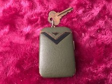 Vintage BUXTON KEY-TAINER Bronco Pigskin Leather 4-Ring Key Holder Case V victor