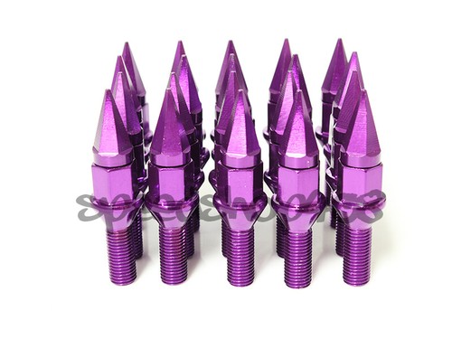 Z RACING BULLET PURPLE STEEL LUG NUTS 12X1.5MM EXTENDED KEY TUNER Z RACING BULLET PURPLE STEEL LUG NUTS 12X1.5MM EXTENDED KEY TUNER