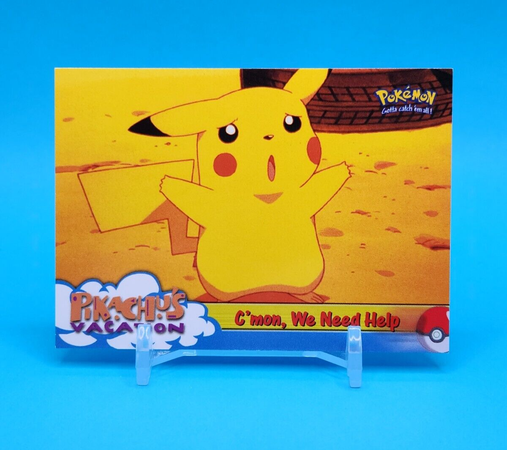 Pokemon Card - C'mon, We Need Help 53 - Pikachu's Vacation - Topps
