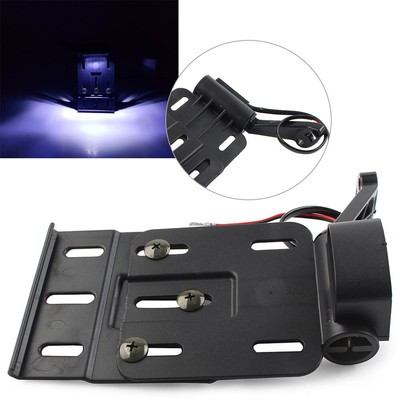 LED Light Side Mount License Plate Fit for Harley Sportster XL 1200 883 XL883N