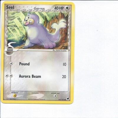 2006 Seel Pokemon Card #62 | eBay 2006 Seel Pokemon Card #62 | eBay