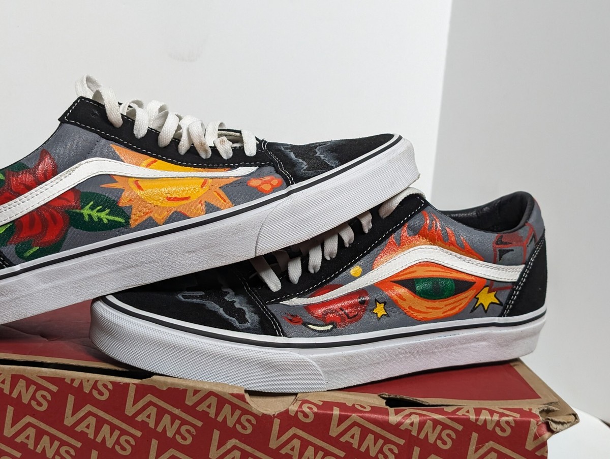 Vans Old Skool Black/White Adult Sz 11 | eBay