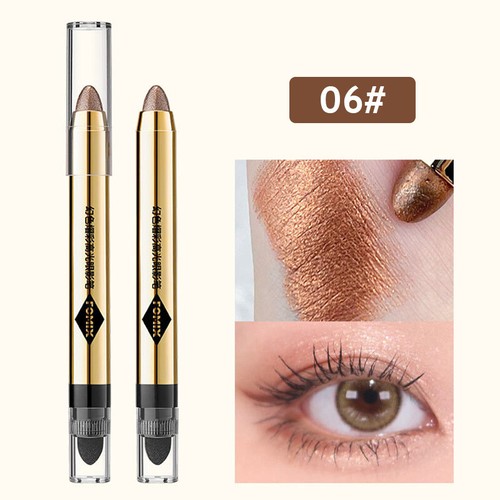 Double-head Cream Eye Shadow Pen Eyeshadow Pencil Shimmer Eyeshadow Stick 6Co ❥ - Picture 18 of 18