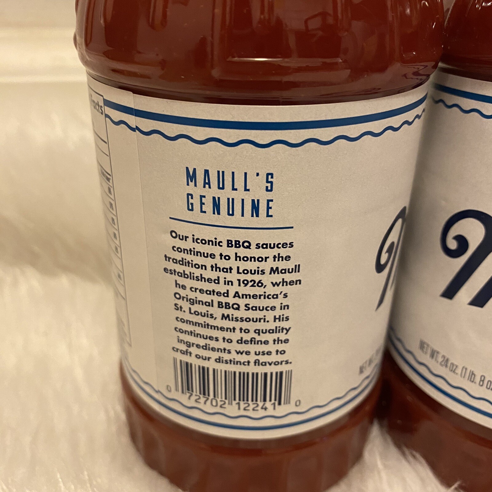 Maull’s BBQ Sauce St. Louis Original 4 Pack 24 oz Each Expire 6/202412