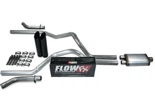 Chevy GMC 1500 07-14 2.5" Dual Exhaust Kits Flowmaster Flow FX Black Tip Corner