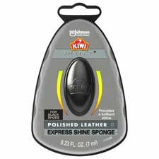 KIWI Select Express Self Shoe Shine Sponge -  Black 0.2 Fl. oz. (6.0 ml )