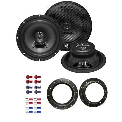 Hifonics Vulcan Auto Lautsprecher 16,5cm 2-Wege Koax für VW Golf V Türen vorne
