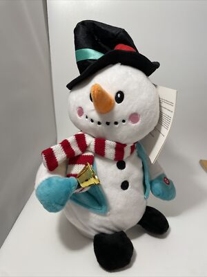 Gemmy Snowman musical MOST WONDERFUL TIME OF YEAR Christmas READ - PARTLY WORKS