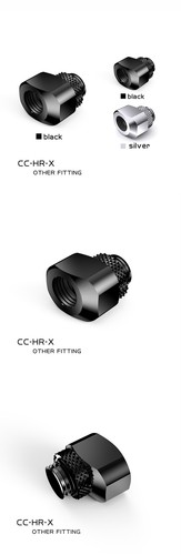Bykski CC-HR-X G1/4'' 360 Degree Rotary 6mm Eccentric Fitting Offset Adapter - Afbeelding 8 van 12