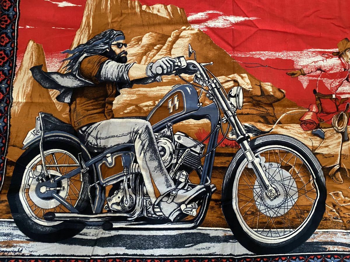 Easy Rider Vintage David Mann Harley Davidson Flag Buco Rare 137cm × ...