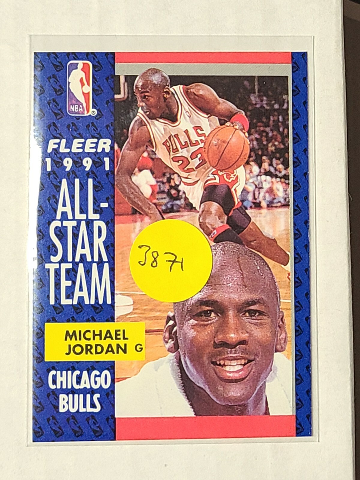 1991-1992 fleer michael jordan 211 basketball card nba chicago bulls all star