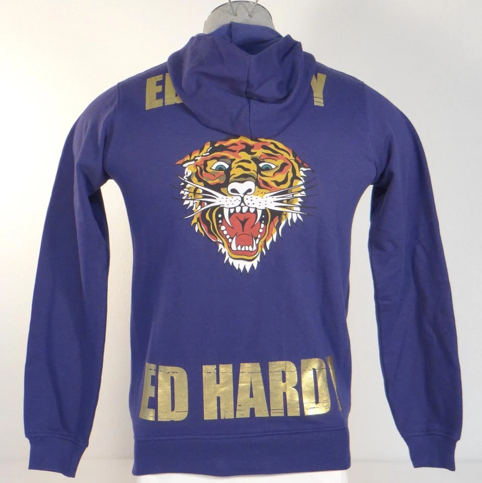 Ed Hardy Tiger Gráficos Tatuaje Gráficos Niños Sudadera con Capucha Sudadera con Capucha Niños Nuevo con Etiquetas Foto 4 de 4