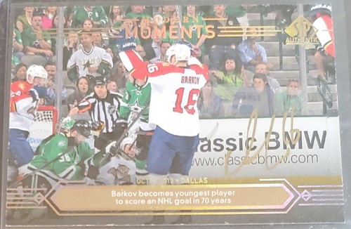 Autógrafos auténticos de todos los tiempos 2014-15 SP #164 Aleksander Barkov automático