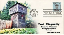 AO-1604,1978, Fort Nisqually, Add-on Cachet, First Day Cover, SC 11604, Tacoma W