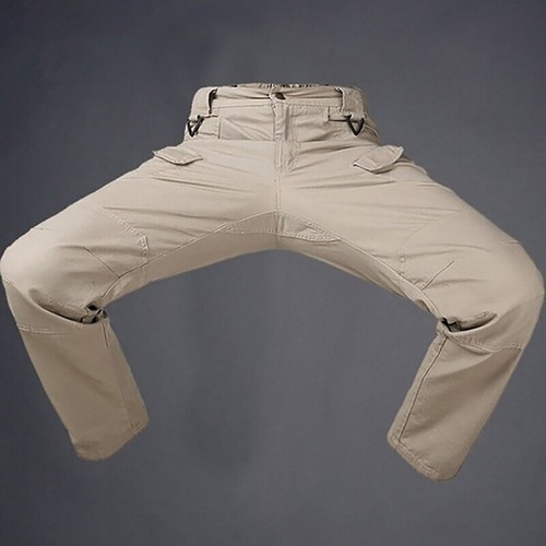 Men's Work Cargo Pants Tactical Combat Pants Outdoor Hiking Waterproof Trousers - Afbeelding 17 van 34