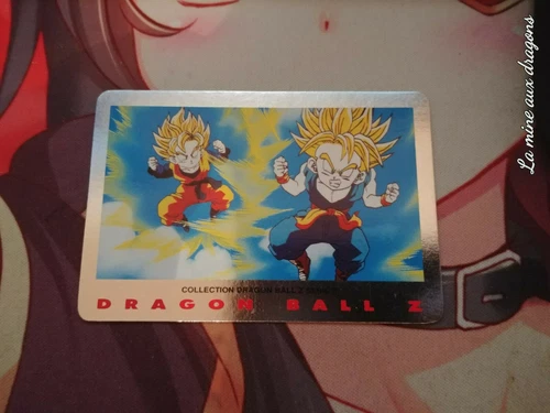 Carte Dragon Ball Z Serie Part 2 n° 25 card DBZ argent Silver Panini Trunks Gote
