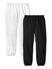 2 Pack Boys Girls Essential Sweatpants - Active Youth Fleece Pants