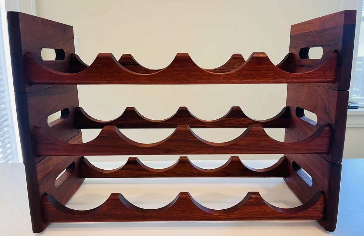Mid century wine rack discount