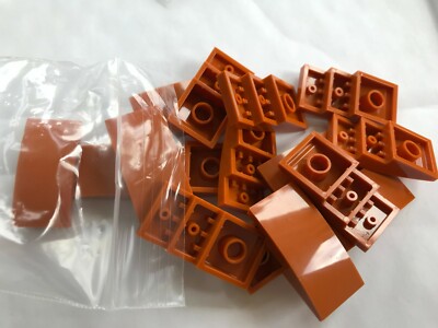 LEGO-NEW-#93606-DARK ORANGE-SLOPE CURVED 4 X 2 -10 PIECES | eBay