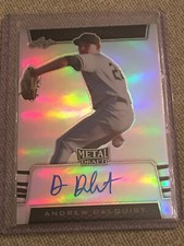 ANDREW DALQUIST 2019 Leaf Metal Silver Autograph Refractor #13/50 WHITE SOX