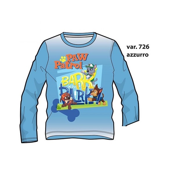 T-SHIRT M.L. PAW PATROL MAGLIA PER BAMBINI 3/6 ANNI - HY10053.NAVY