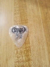 Styx James Young Signature 2014  Guitar Pick From Live Concert Memorabilia