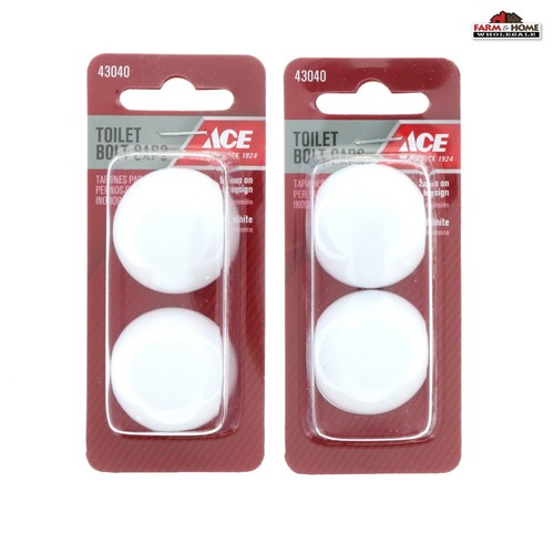 2 Set Toilet Bowl Bolt Caps SnapOn White NEW eBay