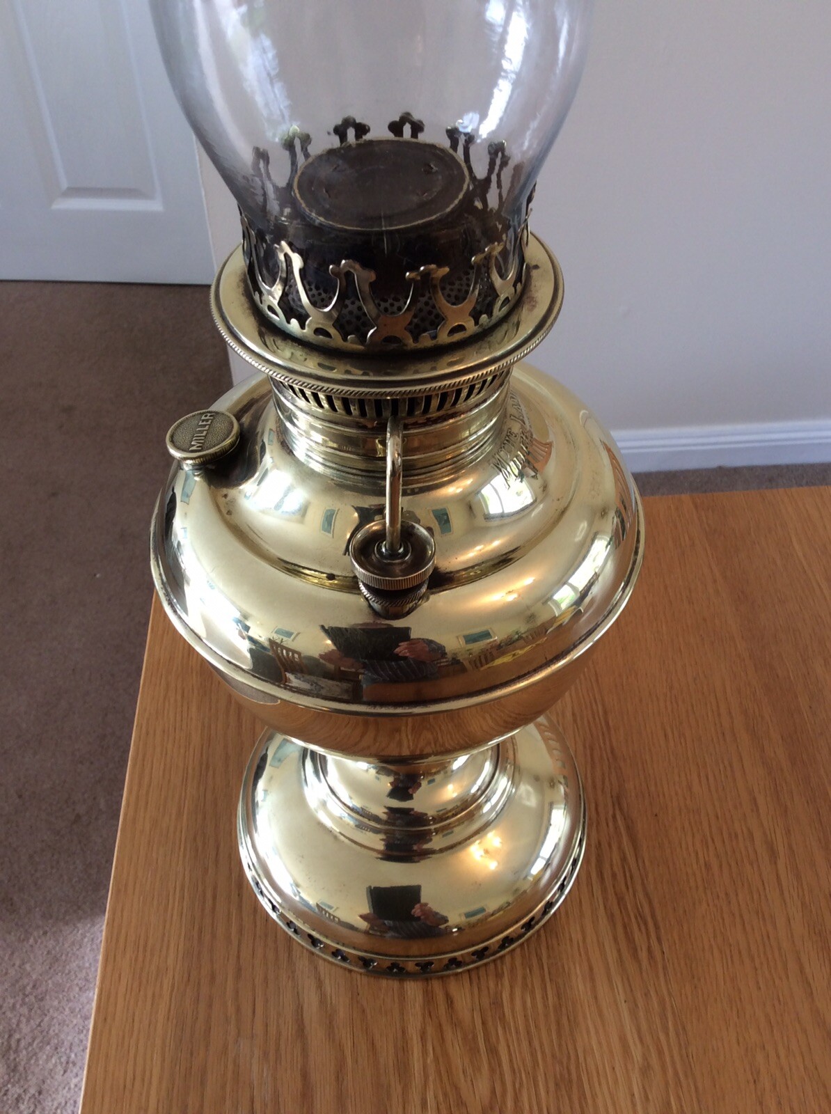 An American Miller Oil Lamp. eBay