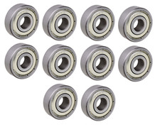  10 Each 628-ZZ, 628-2Z, MR628-ZZ Shielded Radial Ball Bearing 8X24X8 SpinCo
