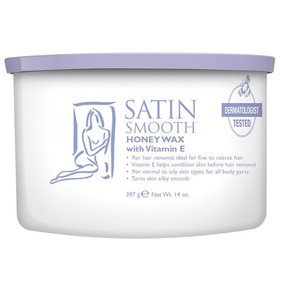 Satin Smooth Honey Wax Vitamin E Hair Removal Wax For Sensitive Skin Full Body