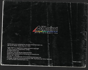 SOLO MANUAL Tiger-Heli (Nintendo NES, 1987) Completo Limpio