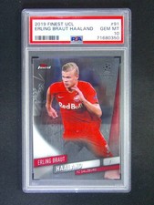 2019-20 Topps Finest UEFA Erling Haaland #91 PSA 10