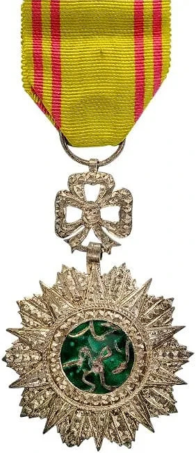 Antique 1900s Knight Badge Silver enamel military original Nishan Iftekhar Medal