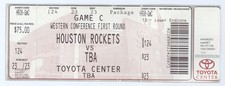 UTAH JAZZ @ HOUSTON ROCKETS 2008 Western Conf 1st Round GM C Ticket!