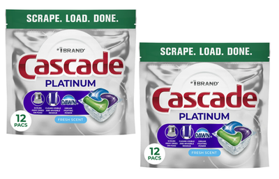 #ad #ad Cascade Platinum Dishwasher Pods Fresh Scent Dish Detergent Soap 12 Count 2 pk $8.89