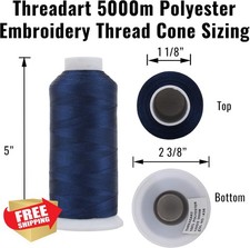 Threadart Polyester Machine Embroidery Thread 5000M Almond 162