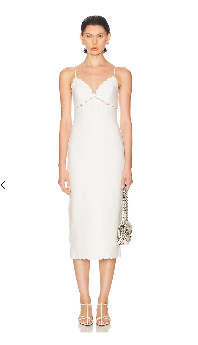 White Linen Dresses for Women for sale | eBay